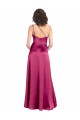 Sleeveless Fuchsia Open Back A-Line One Shoulder Formal Evening Gown / Prom Dress / Bridesmaid Dress Maidstone