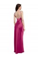 Sleeveless Fuchsia Low Back A-Line Spaghetti Straps Formal Evening Gown / Prom Dress / Bridesmaid Dress Maidstone