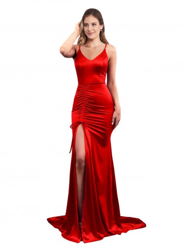 Sleeveless Red Low Back Mermaid Sweetheart Evening Dress / Bridesmaid Dress Maidstone