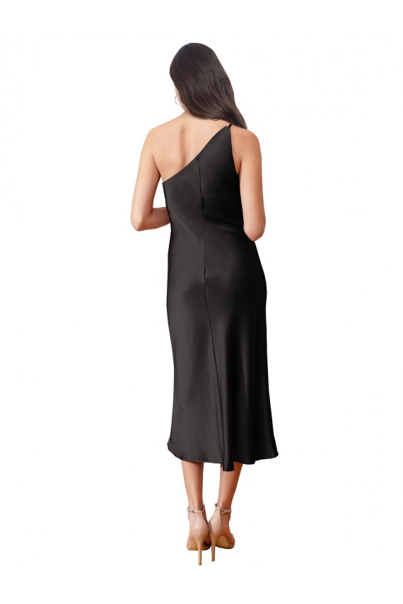 Sleeveless Black Sheath One Shoulder Black Tie Evening Dress / Prom Dress / Bridesmaid Dress Maidstone