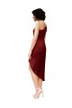 Sleeveless Burgundy Sheath One Shoulder Black Tie Evening Gown / Prom Dress / Bridesmaid Dress Maidstone