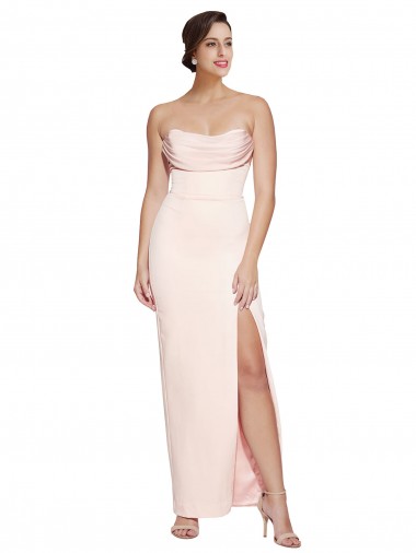 Sleeveless Low Back Mermaid Cowl Neck Formal Evening Gown / Prom Dress / Bridesmaid Dress Maidstone