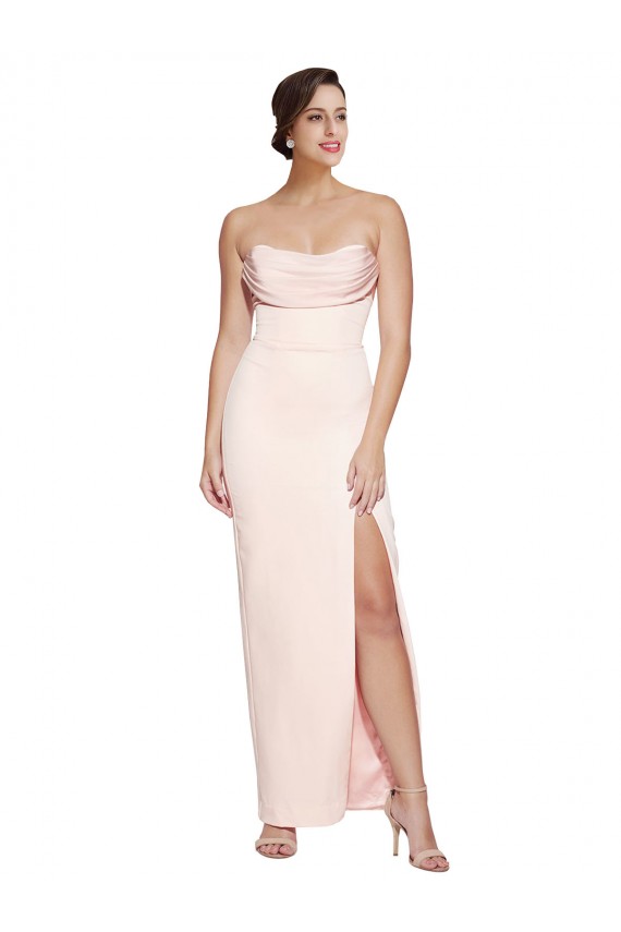 Sleeveless Low Back Mermaid Cowl Neck Formal Evening Gown / Prom Dress / Bridesmaid Dress Maidstone