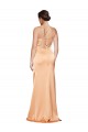 Sleeveless Light Copper Criss Cross Open Back Sheath One Shoulder Formal Evening Gown / Prom Dress / Bridesmaid Dress Maidstone