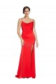 Sleeveless Red Low Back Sheath Cowl Neck Formal Evening Gown / Prom Dress / Bridesmaid Dress Maidstone
