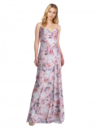 Sleeveless A-Line Cowl Neck Formal Evening Gown / Bridesmaid Dress Maidstone