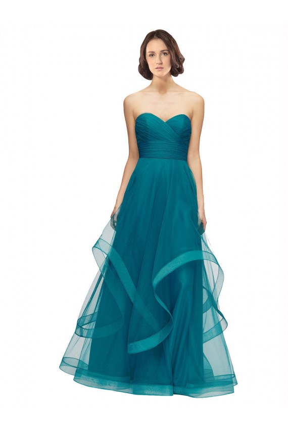 Sleeveless Turquoise A-Line Sweetheart Bridesmaid Dress Maidstone