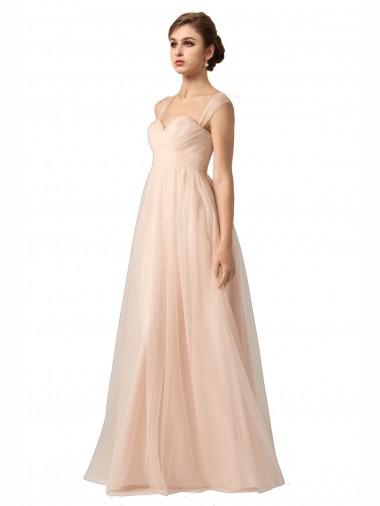 Sleeveless Nude A-Line Sweetheart Bridesmaid Evening Gowns Maidstone