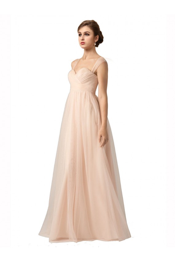 Sleeveless Nude A-Line Sweetheart Bridesmaid Evening Gowns Maidstone