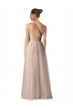 Sleeveless Nude Keyhole Back A-Line Spaghetti Straps Formal Dress / Bridesmaid Dress Maidstone