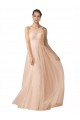 Sleeveless Nude Keyhole Back A-Line Spaghetti Straps Formal Dress / Bridesmaid Dress Maidstone