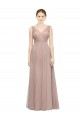Sleeveless Blush A-Line V-Neck Bridesmaid Dress Maidstone