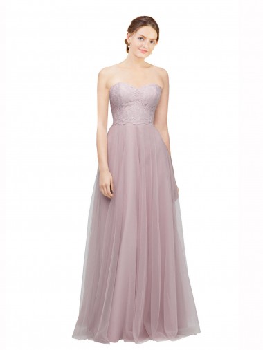 Sleeveless Light Lilac A-Line Sweetheart Bridesmaid Dress / Evening Dress Maidstone