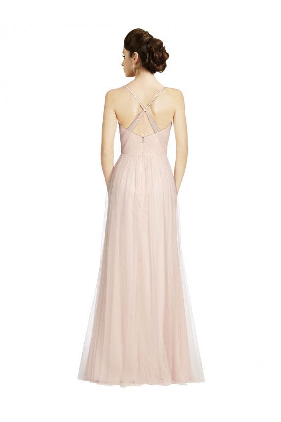 Sleeveless Pink A-Line Spaghetti Straps Bridesmaid Dress Maidstone