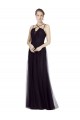 Sleeveless Black A-Line Spaghetti Straps Bridesmaid Gown Maidstone