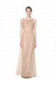 Sleeveless Blush Sheath Illusion Neck Bridesmaid Dress Maidstone