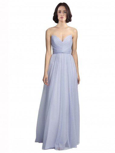 Sleeveless Lilac A-Line Spaghetti Straps Bridesmaid Dress Maidstone