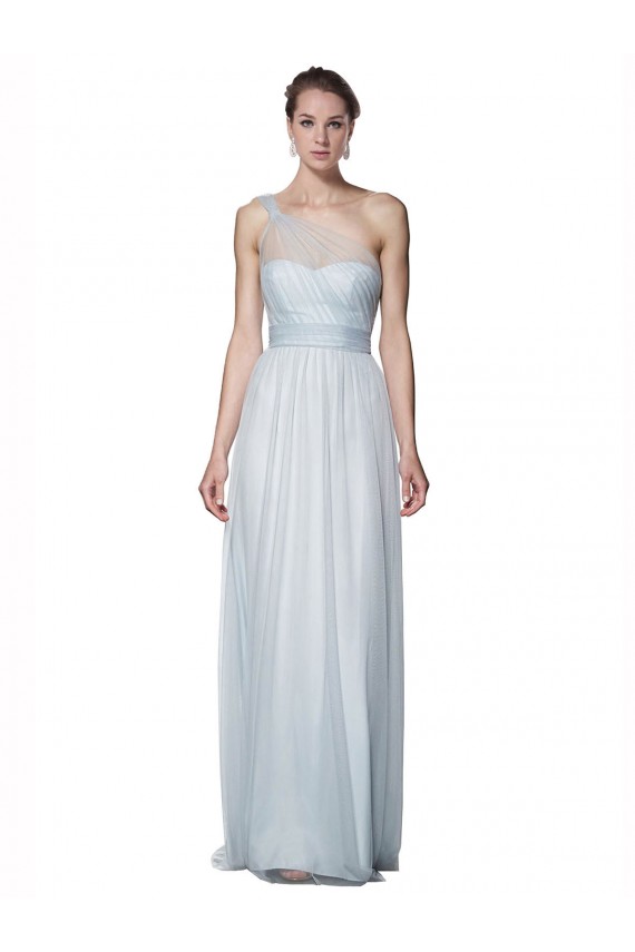 Sleeveless Mist A-Line One Shoulder Bridesmaid Dress Maidstone