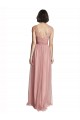Sleeveless Rose Pink A-Line V-Neck Bridesmaid Dress Maidstone