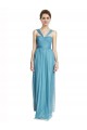 Sleeveless Sky Blue A-Line Spaghetti Straps Bridesmaid Dress Maidstone