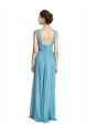 Sleeveless Sky Blue A-Line Spaghetti Straps Bridesmaid Dress Maidstone