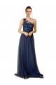 Sleeveless Dark Navy A-Line Tulle One Shoulder Bridesmaid Dress Maidstone