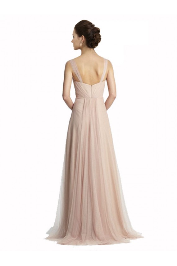 Sleeveless Nude A-Line Square Neck Bridesmaid Evening Dress Maidstone