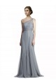 Sleeveless Slate Grey Mermaid One Shoulder Bridesmaid Dress Maidstone