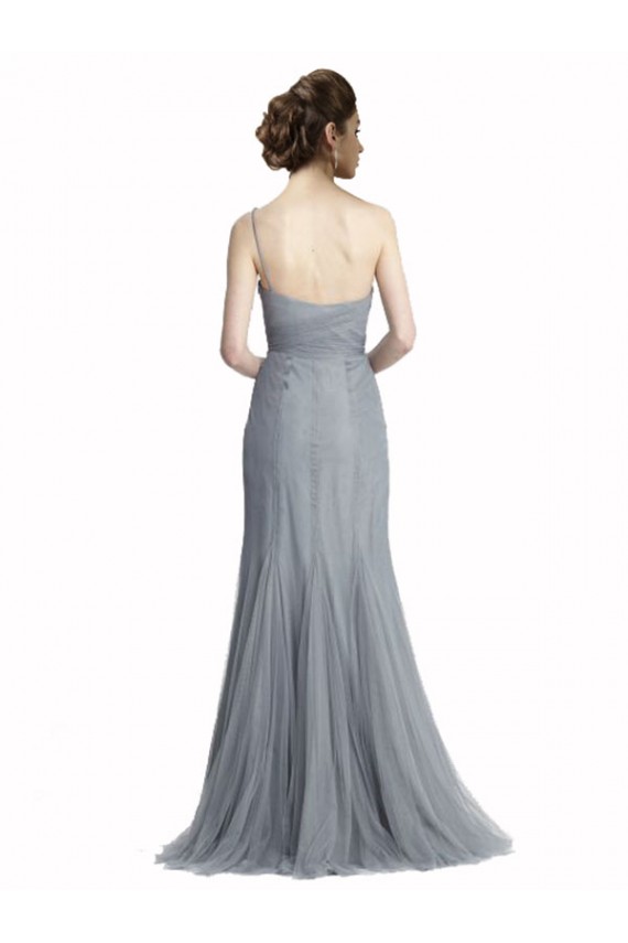 Sleeveless Slate Grey Mermaid One Shoulder Bridesmaid Dress Maidstone