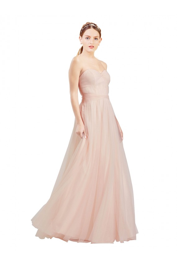Sleeveless Pink Open Back A-Line Sweetheart Semi Formal Dress / Bridesmaid Dress Maidstone