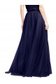 Sleeveless Navy Blue A-Line Halter Neck Semi Formal Evening Dress / Bridesmaid Dress Maidstone