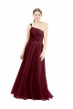 Sleeveless Burgundy A-Line Tulle One Shoulder Semi Formal Evening Dress / Bridesmaid Dress Maidstone