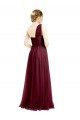 Sleeveless Burgundy A-Line Tulle One Shoulder Semi Formal Evening Dress / Bridesmaid Dress Maidstone