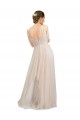Sleeveless Pink Open Back A-Line Scoop Neck Semi Formal Evening Dress / Bridesmaid Dress Maidstone