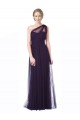 Sleeveless Plum A-Line One Shoulder Bridesmaid Dress Maidstone