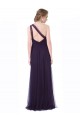 Sleeveless Plum A-Line One Shoulder Bridesmaid Dress Maidstone