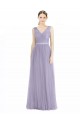 Sleeveless Lilac V-Back A-Line V-Neck Bridesmaid Dress Maidstone