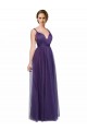 Sleeveless Purple Open Back A-Line Spaghetti Straps Bridesmaid Dress Maidstone