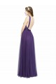 Sleeveless Purple Open Back A-Line Spaghetti Straps Bridesmaid Dress Maidstone