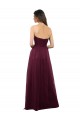 Sleeveless Burgundy Low Back A-Line Sweetheart Bridesmaid Dress Maidstone