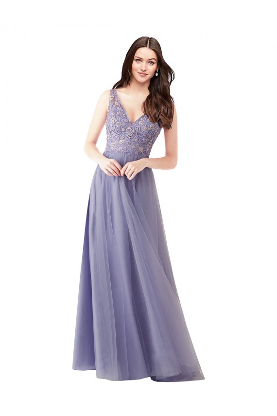 Sleeveless V-Back A-Line Tulle & Lace Sweetheart Formal Dress / Bridesmaid Dress Maidstone