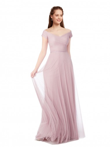 Sleeveless A-Line Off the Shoulder Bridesmaid Dress / Evening Dress Maidstone
