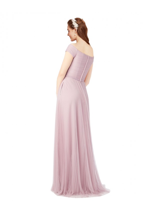 Sleeveless A-Line Off the Shoulder Bridesmaid Dress / Evening Dress Maidstone