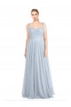 Sleeveless Light Sky Blue A-Line Spaghetti Straps Evening Gown / Bridesmaid Dress Maidstone