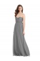Sleeveless Slate Grey A-Line Sweetheart Bridesmaid Gown Maidstone