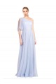 Flutter Sleeves Light Sky Blue A-Line One Shoulder Bridesmaid Dress Maidstone