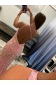 Sleeveless Pink Sheath One Shoulder Prom Dress Maidstone