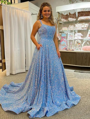 Sleeveless Shown Color A-Line Scoop Neck Prom Dress / Evening Dress Maidstone