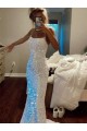 Sleeveless Shown Color Sheath Spaghetti Straps Evening Dress Maidstone