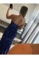 Sleeveless Fuchsia Sheath Strapless Prom Dress Maidstone